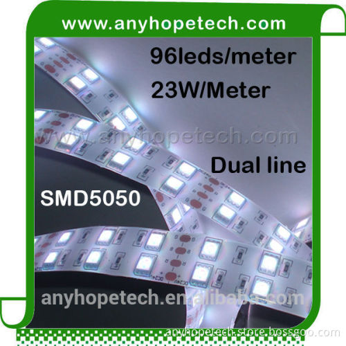 Super Bright Waterproof full color 96leds dual row new led strip